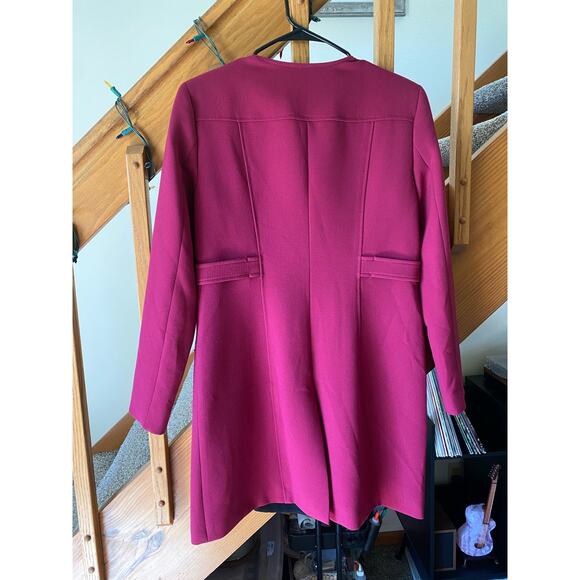 Jones New York purple zip pea coat size 8 - Picture 3 of 7